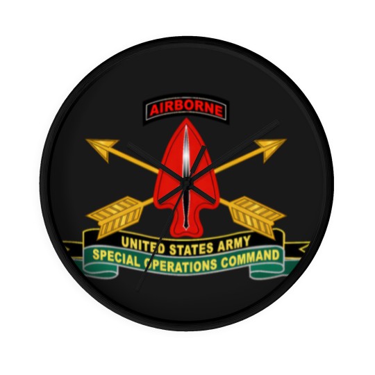 Discover Army US Army Special Operations Command Sine Pari Wall Clocks
