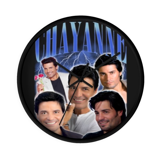 Discover Vintage Chayanne Bootleg Wall Clocks, Chayanne 2024 Tour Unisex Wall Clocks, Chayanne Fan Gift Wall Clocks, Chayanne Homage Unisex Wall Clocks, Chayanne Merch