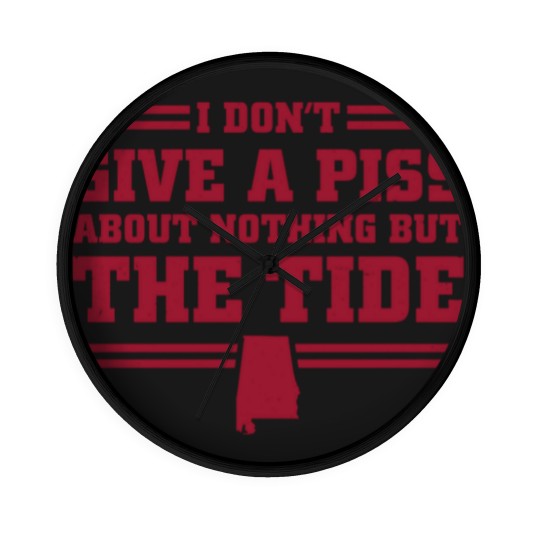 Discover I Don't Give A Piss About Nothing But The Tide Albm Football 1 Wall Clocks