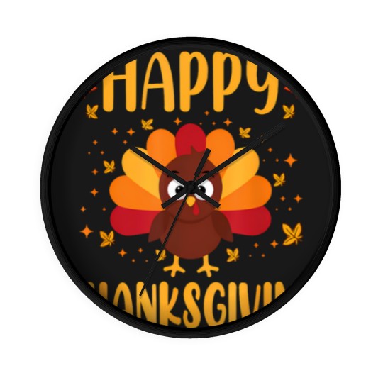 Discover Happy Thanksgiving Wall Clocks Thanksgiving Wall Clocks Family Thanksgiving Wall Clocks Thanksgiving Food Wall Clocks Thanksgiving Vacation Wall Clocks Wall Clocks