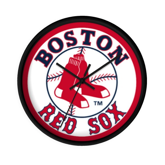 Discover red sox boston Wall Clocks