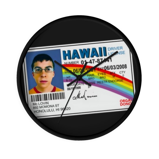 Discover Superbad McLovin Wall Clocks Wall Clocks