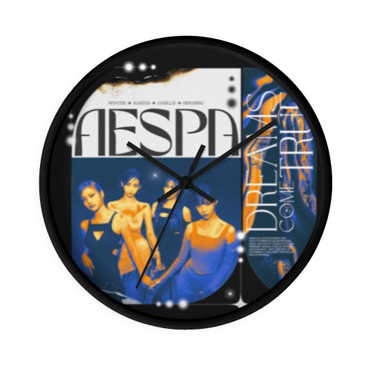 Discover Aespa Wall Clocks, Dreams Come True Aespa Wall Clocks, Aespa Savage Wall Clocks, Aespa Vintage Wall Clocks, Aespa Y2K Wall Clocks