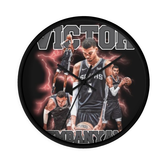 Discover Victor Wembanyama Unisex Wall Clocks, Victor Wembanyama Graphic