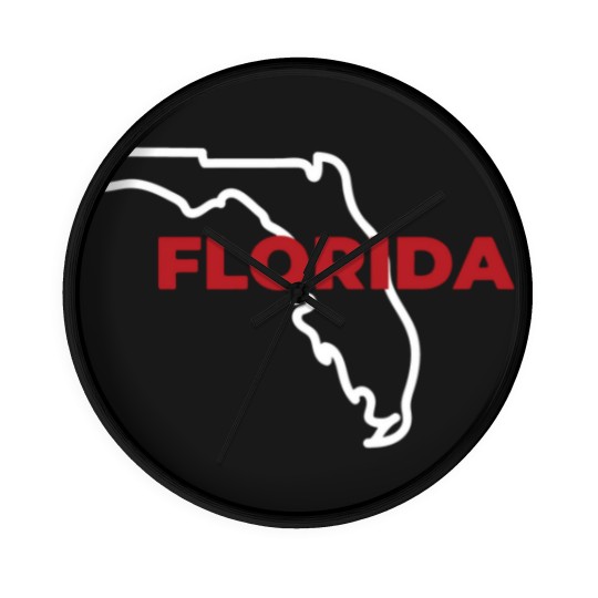 Discover Florida Map Outline - Florida Map - Wall Clocks