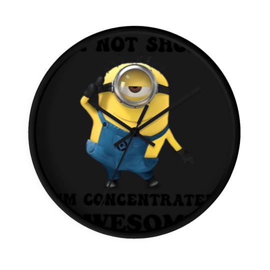 Discover Minions I'm Not Short I'm Concentrated Awesome The Rise of Gru Graphic Wall Clocks
