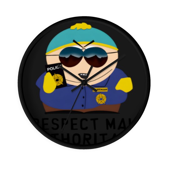 Discover RESPECT MAH AUTHORITAH! Temporary design Wall Clocks