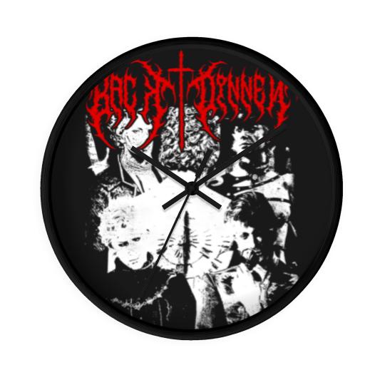 Discover Girl Dinner Black Metal Vintage Wall Clocks