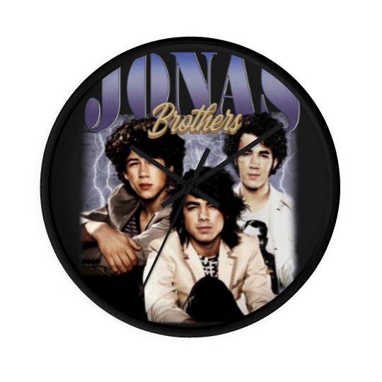 Discover Jonas Brothers 90s Vintage Wall Clocks, Jonas Brothers Bootleg Wall Clocks, Jonas Brothers Wall Clocks