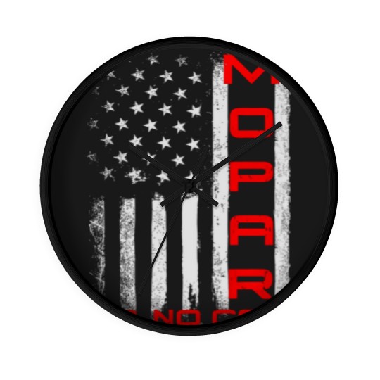 Discover Mopar or No Car Flag America Motor Car Sports Racing Gift Wall Clocks