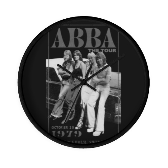 Discover A.b.b.a The Tour Wall Clocks, A.b.b.a Wall Clocks Vintage, Retro A.b.b.a 1979 Tour Wall Clocks, Gift For Fan Wall Clocks, Vintage Abaa Tour Wall Clocks