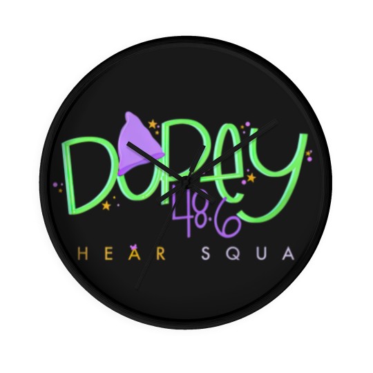 Discover Dopey Challenge ChEAR Squad Wall Clocks, WDW Dopey Runner Cheering Family Wall Clocks