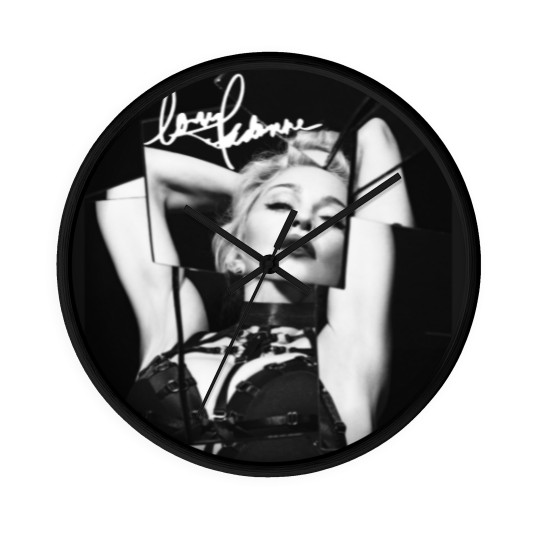 Discover Madonna Signature Wall Clocks Short Sleeve Cotton Black Men All Size S to 5XL