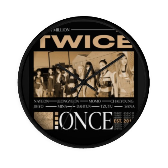 Discover Vintage Twice Wall Clocks, Twice Unisex Kpop Wall Clocks