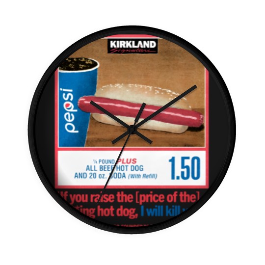 Discover Costco Hot Dog & Soda Combo Wall Clocks