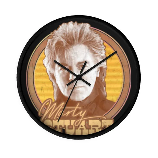 Discover Marty Stuart / Faded-Look Country Fan Art Design - Marty Stuart - Wall Clocks