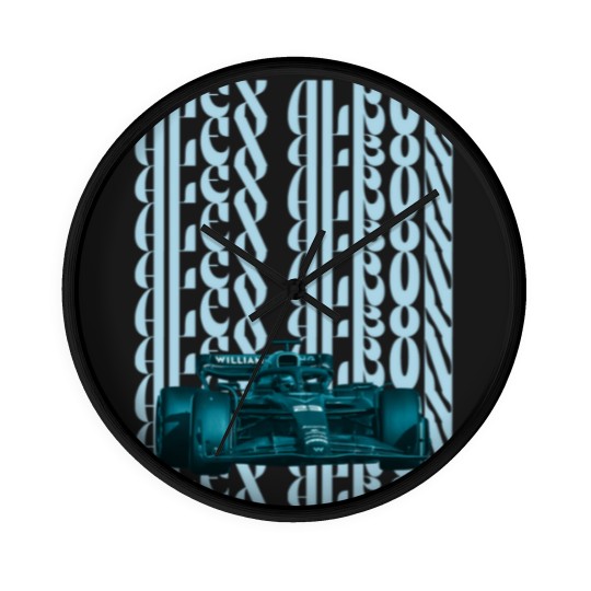 Discover BELLA CANVAS Alex Albon WILLIAMS unisex Wall Clocks