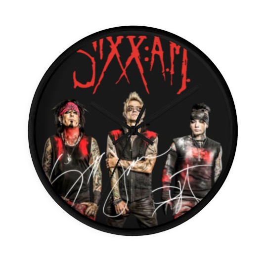 Discover Vintage Sixx AM Band Wall Clocks, Sixx AM Wall Clocks, Sixx AM Signed Men Wall Clocks,