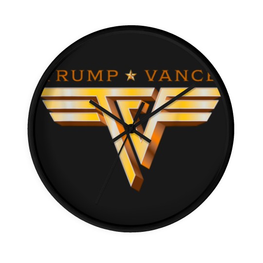 Discover Trump Vance TV Rocker Gold Logo Vintage Trump Vance 2024 Wall Clocks