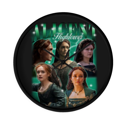 Discover House of the Dragon Wall Clocks, Retro Alicent Hightower Wall Clocks, Vintage 90s Bootleg