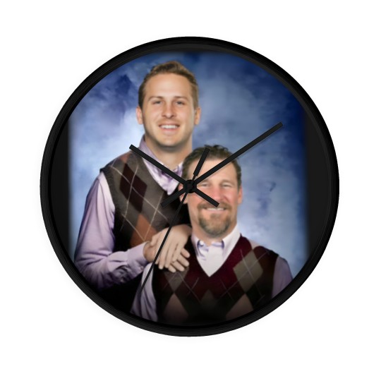 Discover Dan Campbell Jared Goff Step Brothers Detroit Football Wall Clocks