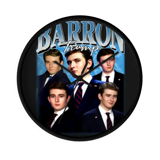 Discover Barron Trump Bootleg Wall Clocks, Barron Trump Wall Clocks, Barron Trump Fan