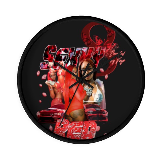 Discover Vintage Sexyy Red Wall Clocks, Sexyy Red Wall Clocks, Retro Sexyy Red Wall Clocks For Fans