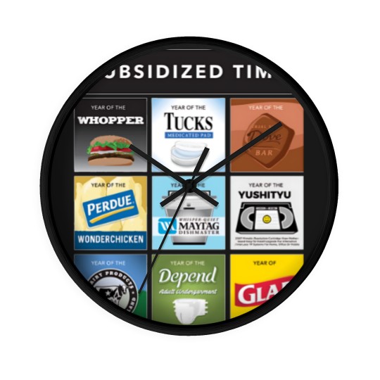 Discover Subsidized Time from Infinite Jest - Infinite Jest - Wall Clocks