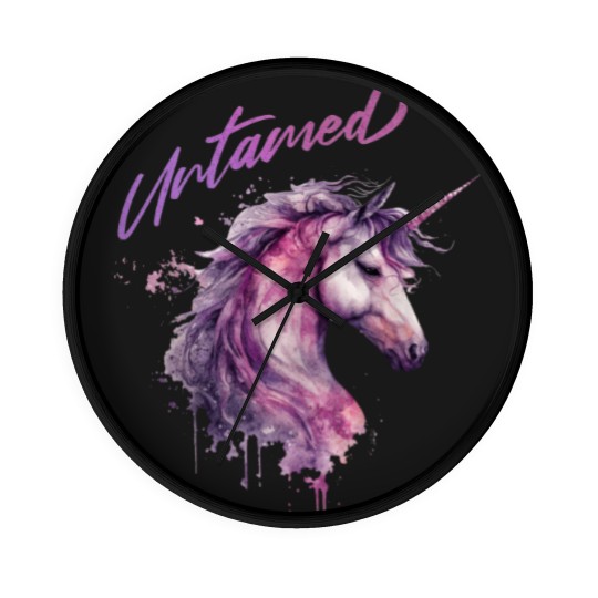 Discover Unicorn Wall Clocks, Retro 80s  Wall Clocks, Untamed Fantasy Mythical Magical Wall Clocks