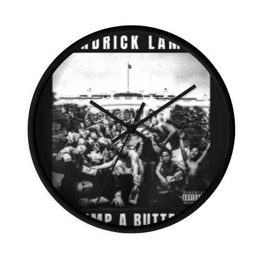 Discover Vintage Rapper Kendrick Lamar To Pimp A Butterfly Album Graphic Wall Clocks