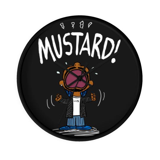 Discover Kendrick Lamar MUSTARD Meme Wall Clocks, Unisex Wall Clocks Wall Clocks for Fans