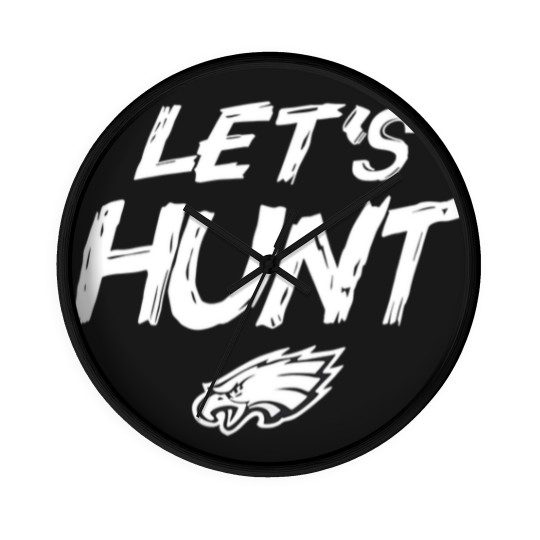 Discover Let's Hunt Eagles Football Design Wall Clocks, Philadelphia Wall Clocks