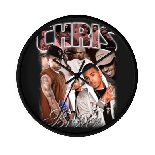 Discover Vintage Chris Brown Wall Clocks, Chris Brown Wall Clocks, Chris Brown Hip Hop Wall Clocks