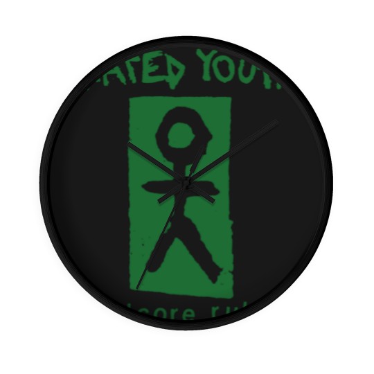 Discover Hated Youth Wall Clocks Vintage Rock Punk Wall Clocks