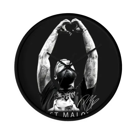 Discover Post Malone Hand Hearts Wall Clocks