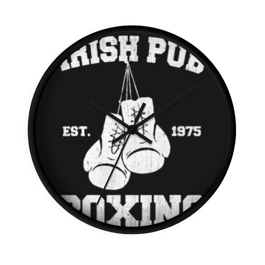Discover Vintage Irish Pub Est 1975 Boxing Day Tees Wall Clocks