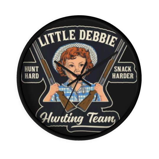 Discover Little Debbie Hunting Team custom Unisex Soft style Wall Clocks