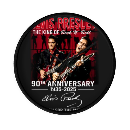 Discover Elvis Presley Wall Clocks, Elvis 90th Anniversary Wall Clocks, The King Of Rock Wall Clocks