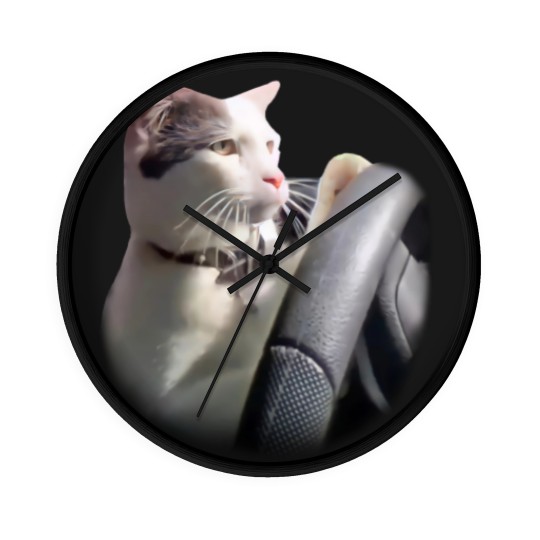 Discover Cat Driving A Car Instagram Katze Wall Clocks