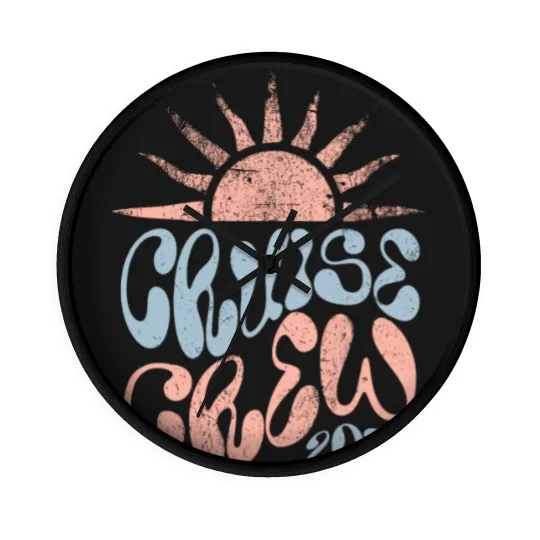 Discover Cruise Crew Wall Clocks 2025 Cruise Wall Clocks Cruise Wall Clocks Family Cruising Wall Clocks Cruise Squad Wall Clocks Matching Cruise Wall Clocks