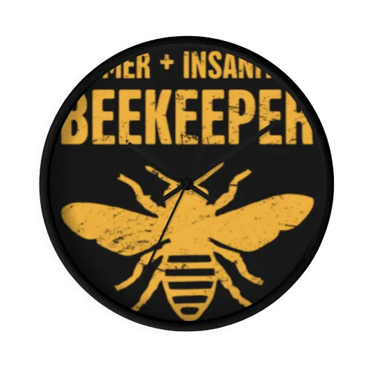 Discover Funny Bee Keeper Design Wall Clocks