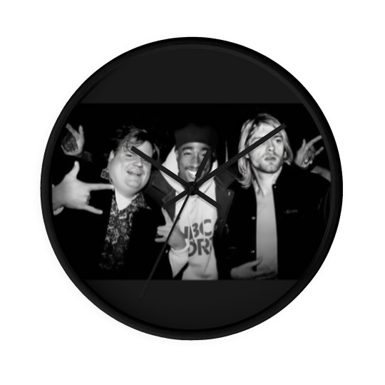 Discover Chris Farley Kurt Cobain Tupac Unisex Wall Clocks