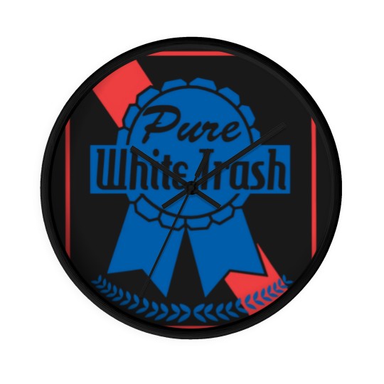 Discover Funny Redneck Gift, Pure White Trash Wall Clocks