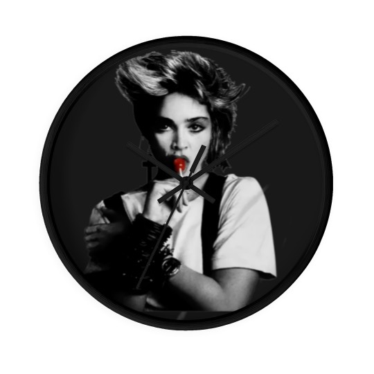 Discover Cool Madonna Lollipop Tour Cotton White Wall Clocks