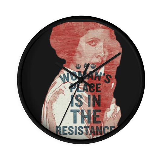 Discover Woman’s Place Is In The Resistance Feminist Wall Clocks