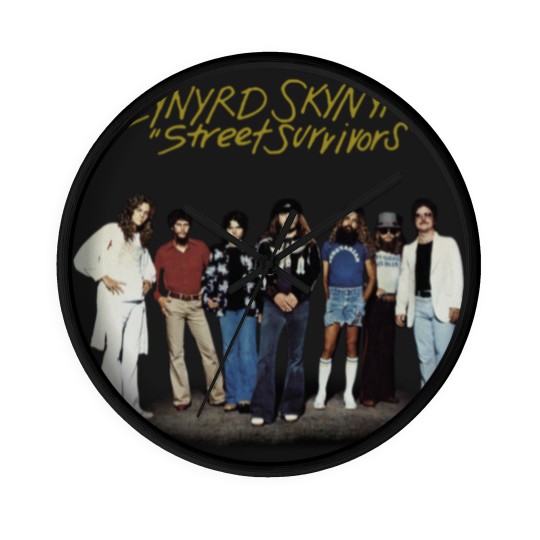 Discover Lynyrd Skynyrd Wall Clocks, Street Survivors Gary Rossington Collins Wall Clocks
