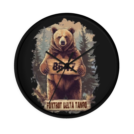 Discover FDT Resist Bear Wall Clocks, Foxtrot Delta Tango anti Trump Wall Clocks, National Parks