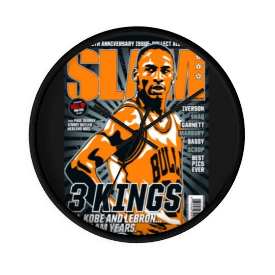 Discover Michael Jordan Slam Magazine Cover Wall Clocks