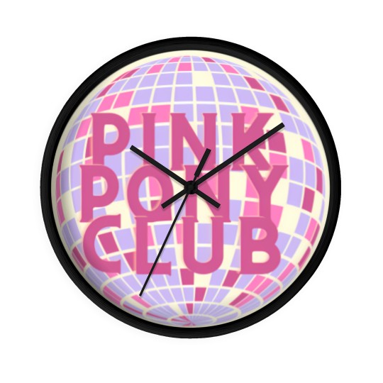 Discover Pink Pony Club Disco Wall Clocks