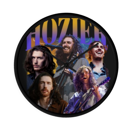 Discover Music Wall Clocks, Hozier Wall Clocks, Classic 90s Graphic Wall Clocks, Unisex, Vintage